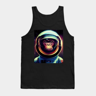 Monkey In Astronaut Suit Tank Top